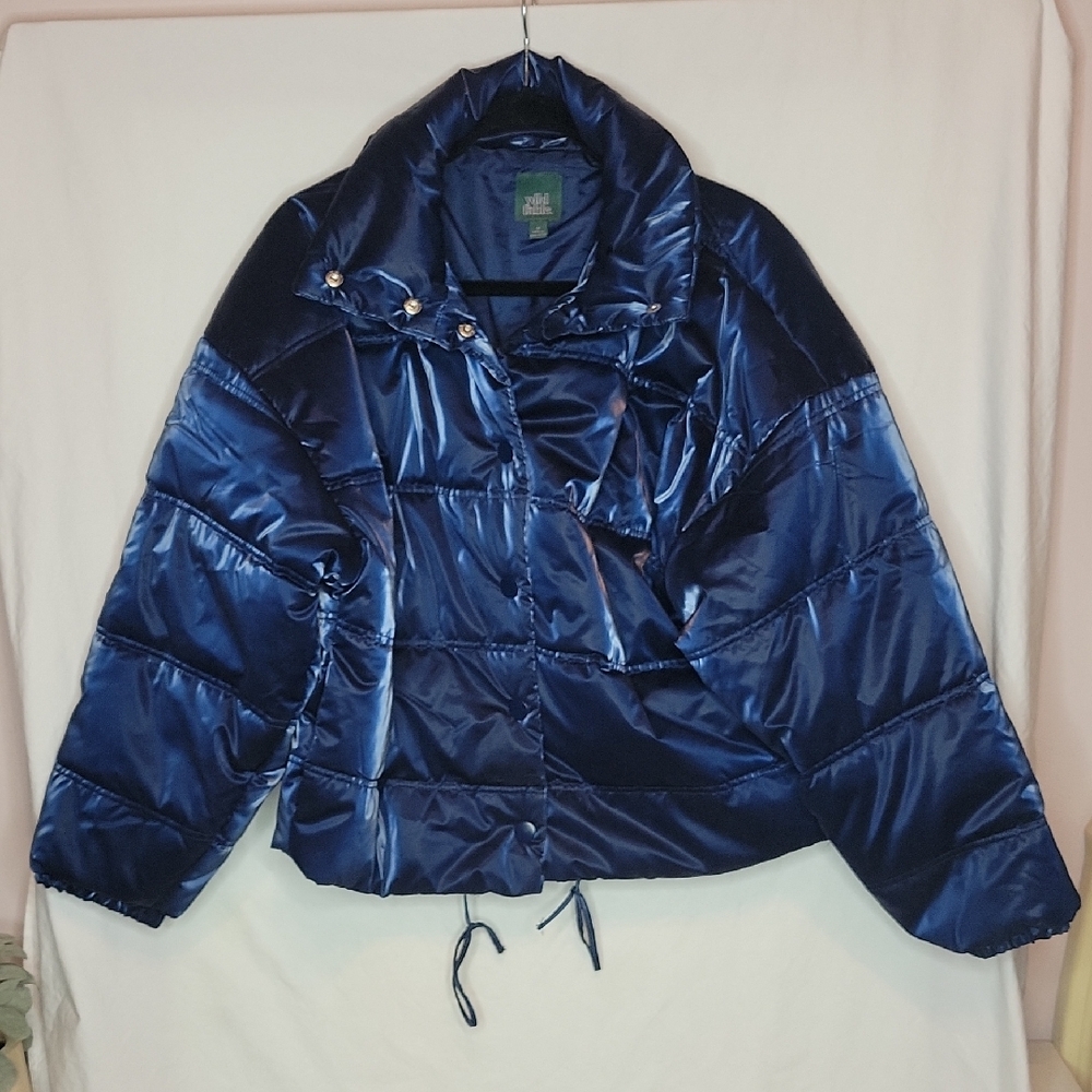 Wild Fable Blue Quilted Puffer Jacket